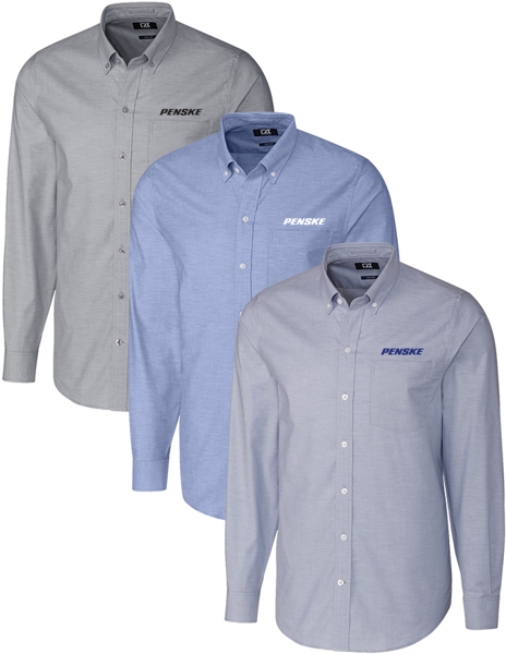 Picture of -D-Cutter & Buck Stretch Oxford Mens Long Sleeve Dress Shirt