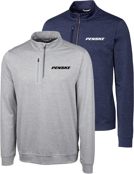 Picture of -D-Cutter & Buck Men's Stealth Heathered 1/4 Zip